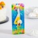 Candle for the cake "Chamomile", 10.2 cm, multi -colored number "4"