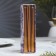 A set of antique candles, 1.9x 20 cm, 6 pieces, coffee-gold metallic