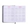 Dated diary 2025, A6+, 176 sheets "Lyon", solid cover, pancake embossing, with liesa, block 80 g/m2, black