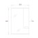 Mirror ONIKA cabinet Harper 52.01, white glossy color, right, with backlight