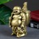 Figure "Hothee with a staff behind the back" gold, 9x14x7cm