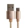 Hoco X2, Micro USB - USB, 2.4 A, 1 m, textiles, golden