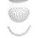 Lamp cascade "Adelisia" 7xled chrome 55x55x93cm Bayerlux