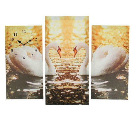 Watch Wall Modular "couple of swans", 60 × 80 cm