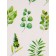 Slider - nail design "Leaflets", packing 6 pcs, green color
