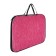 Folder with handles Textile A4, Calligrata "Office", for papers, for office, nylon 600D, linen, pink, PM/1, 350 x 270 x 20 mm