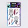 Set "Children's Tattoos", glow in the dark, 2 sheets