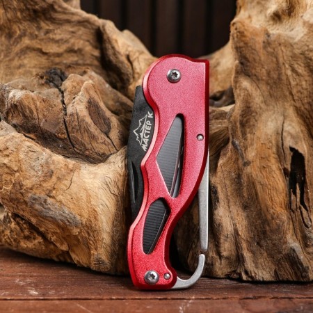 Folding knife "Red Dragon" 15cm, blade 62mm/1mm, with carbine, mix-2