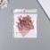 Stick paper, plastic "Crown" pink shine set 12 pcs 3 sizes