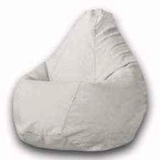 The hand-bag “Pear” is positive Modus, size m, diameter 70 cm, height 90 cm, velor, color gray color