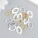 Decor for creativity plastic "Oval frame" Faspery 15 pcs mix 1.6x1.1 cm
