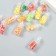 Decor for creativity Glass, plastic "Jars with fruits" mix 1.1x1.1x3.1 cm