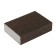 Sponge abrasive grinding tundra, solid, 100 x 70 x 25 mm, p60