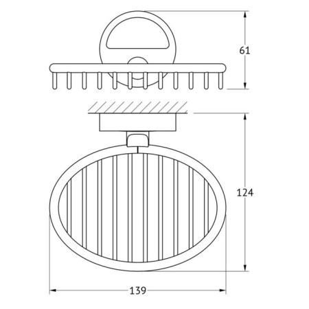 Soap dish, chrome, fbs-1
