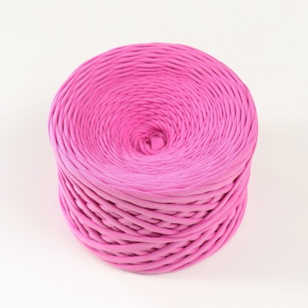 Knitted yarn, width 7-9 mm, 100m/295 g ± 10% (07 - pink)-1
