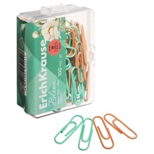 Office paper clips 28 mm, 100 pcs, Erichkrause 