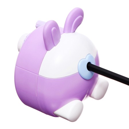 Mechanical sharpener with container, lilac ears/white-7
