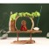 Souvenir tree, porcelain "Little Buddha in Red" with a stand for incense 35x35x9.5 cm