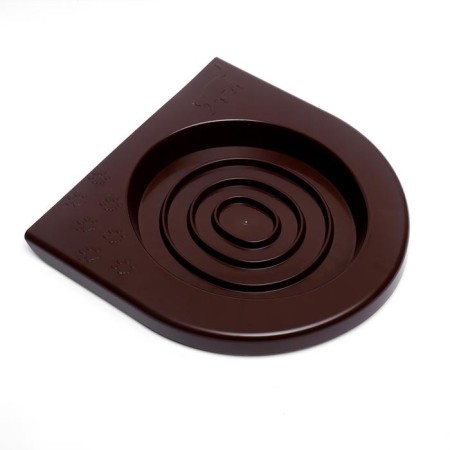 Toilet for teaching cats to a toilet 39.2 x 38.7 x 3 cm, brown-2