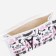 Cosmetic bag with lightning, white color
