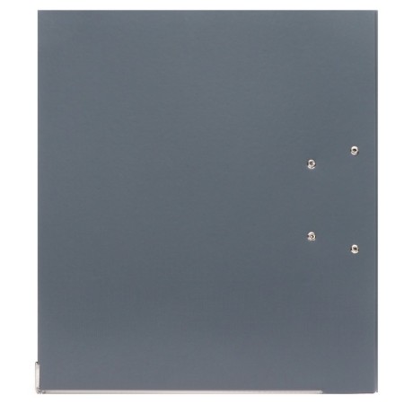 A4, 75 mm registrar, calligrata, PVC, metal edging, pocket for the spine, collected, gray-6