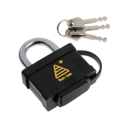The castle is hung, 60 mm, moisture -proof, short handle, 3 keys