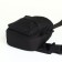 Slong bag from textiles, black color
