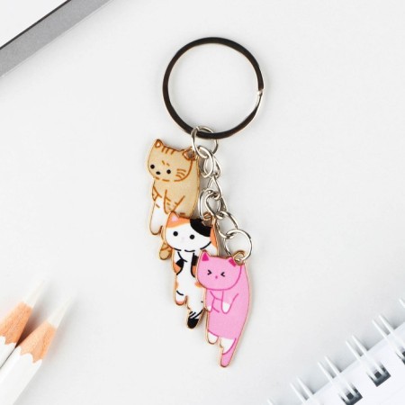 Key keychain "Cute", 2.5 x 9 cm-2