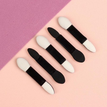 Set of applicators for shadows, bilateral, 5 cm, 5 pcs, black color-1