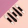 Set of applicators for shadows, bilateral, 5 cm, 5 pcs, black color