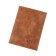 Covers for documents without fastening, genuine leather, brown color