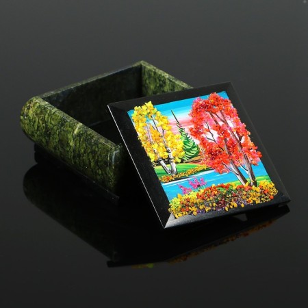 The scenery box "Autumn", stone crumbs, serpentus mix-1
