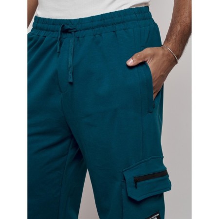 Sports male pants, size 50, blue color-12