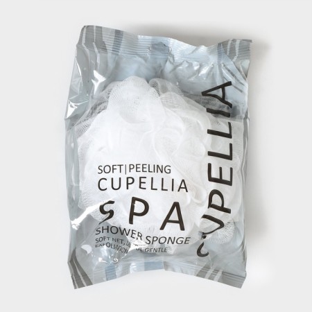 Washcloth - body ball of Cupellia spa, 50 g, white color-4