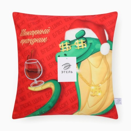 Czech on the pillow of Ethel "Gorgeous holiday" 40x40 cm, velor-6