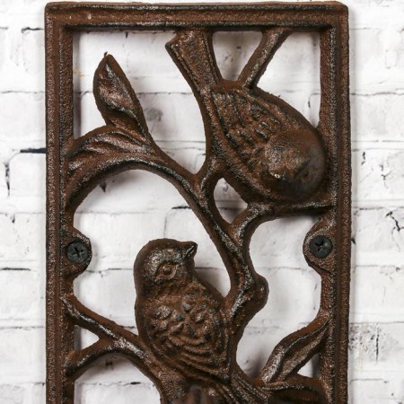 Bell souvenir cast iron "Two birds on the branch" 24x15.5x11 cm-2