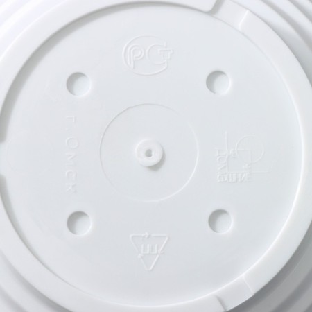 Pot for flowers with a subdone "Alice", 1 l, d = 17 cm, h = 10 cm, white color-3