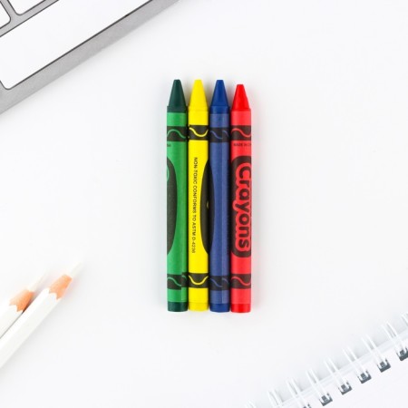 Set: notebook A6, pencils (2 pcs.) And wax crayons (4 pcs) "Blow this spring"-3