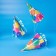Paper cap “holiday”, balls and serpentine, set of 6 pcs.