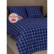 Bed linen 1.5 joint venture amore mio, size 150x210 cm, 145x215 cm, 70x70 cm - 2 pcs, color blue