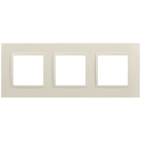 Frame for sockets and switches ERA ELEGANCE 14-5013-02 Classic, 3 posts, ivory