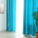 Curtain curtain "Ethel" width 200 cm, height 250 cm, turquoise color, glossy