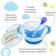 Feeding Set “Our beloved son”, 3 subjects: 350 ml bowl on the suction cup, cover, spoon, blue color