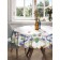 The tablecloth on the table is “simple and beautiful”, round, Saten, d = 150 cm