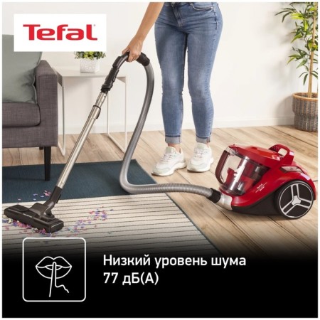 Vacuum cleaner Tefal TW4853EA, 550 W, 2.5 l, black/red-12