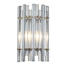Бра Indigo, 12025/1W Chrome. 1х40Вт, E14, 130х200х350 мм, цвет прозрачный