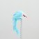 Dear for cats on a spring with a mouse (5 cm), 10.5 x 23 cm, blue
