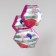 Foil ball 20 "Flamingo", a polygon, a set of 3 pcs.