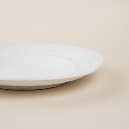 Ceramic plate SL Home "Arena Blanca", d = 30 cm, white color-4