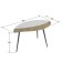 LIMA GUBLE table, 900 × 500 × 455 mm, Sonoma oak color / White
